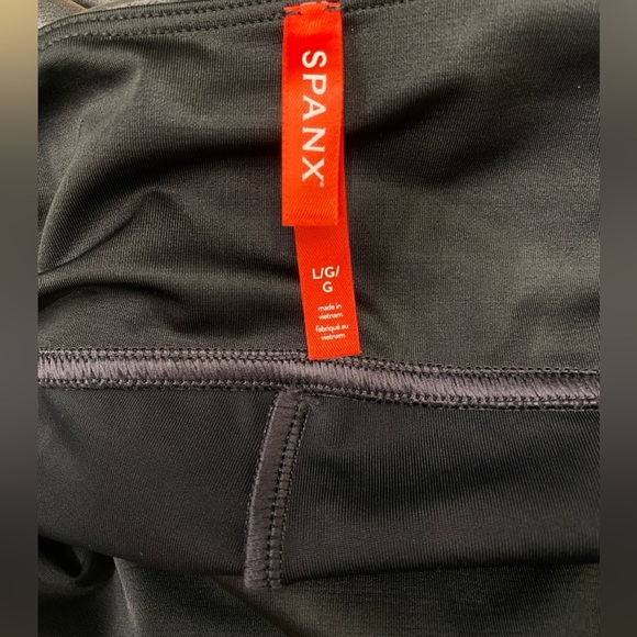 Spanx Faux Leather Leggings black size L NWOT - Picture 6 of 8